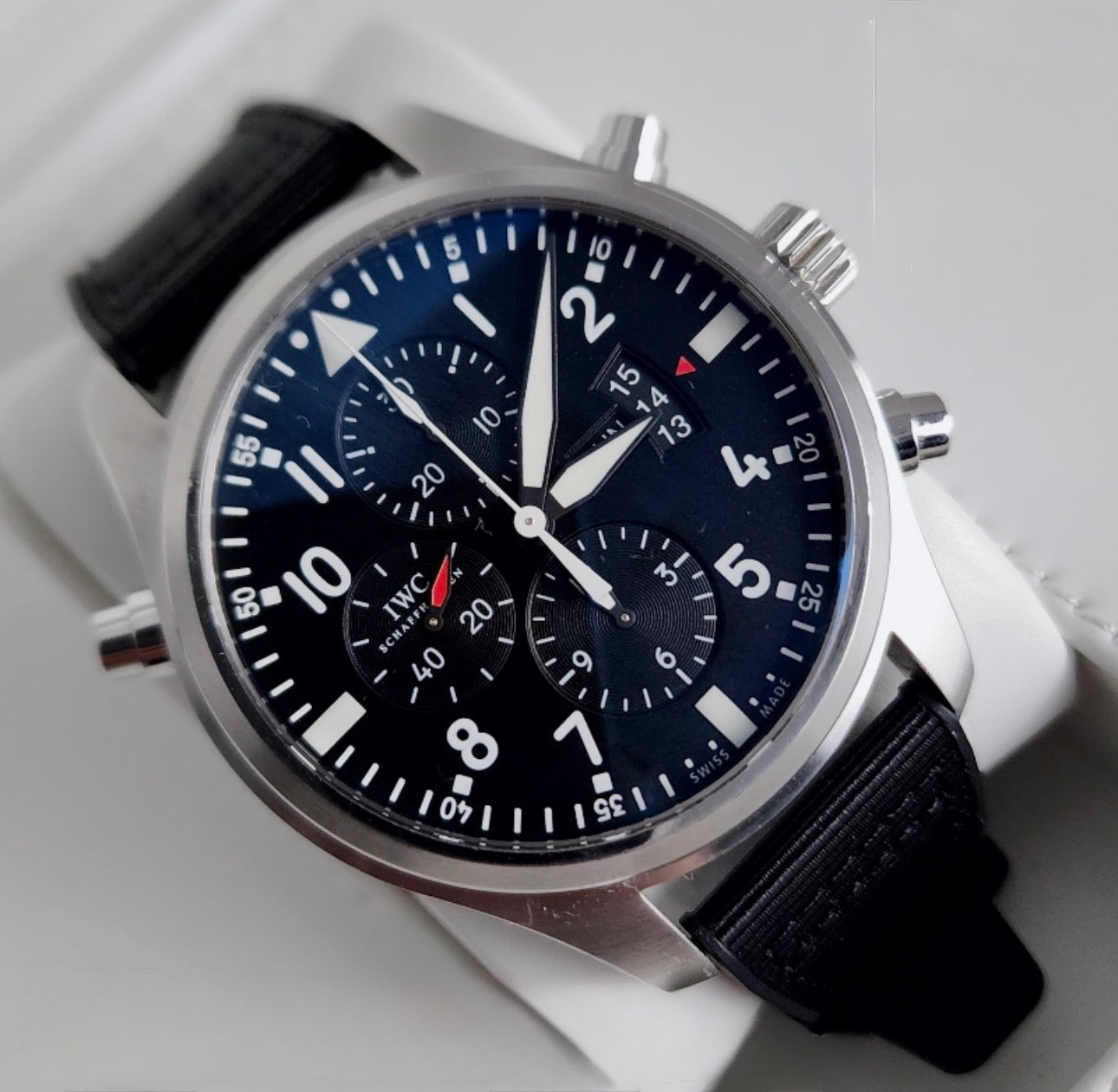 IWC Pilot’s Double Chronograph Black Dial 46mm
