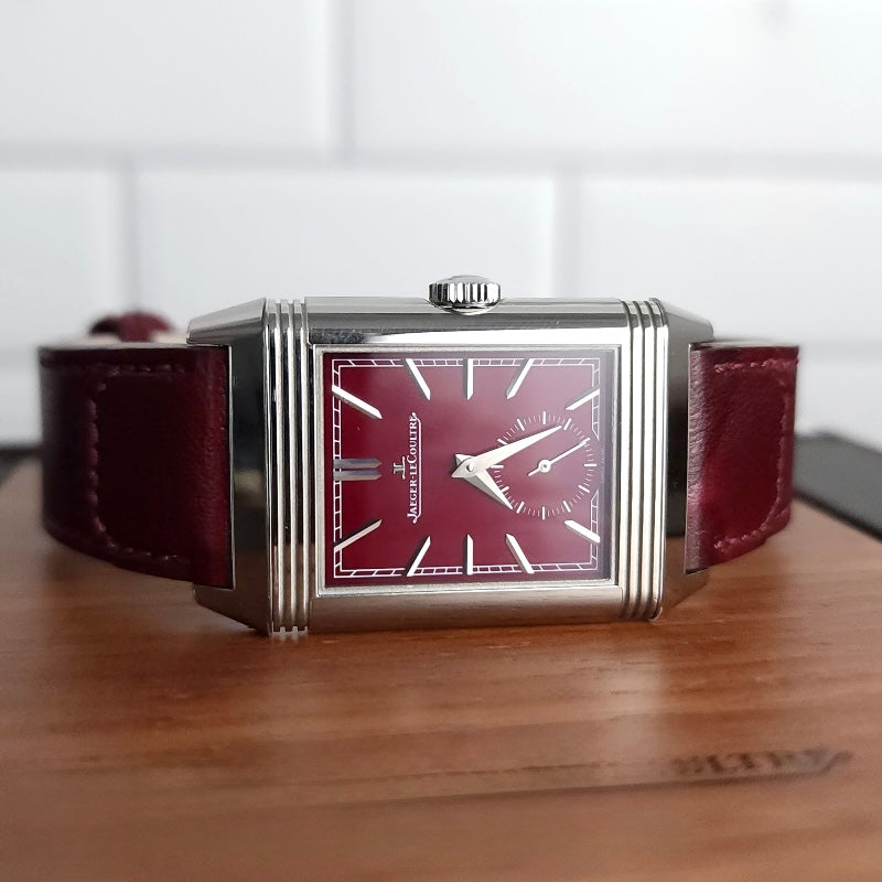JAEGER-LeCOULTRE REVERSO TRIBUTE MONOFACE BORDEAUX