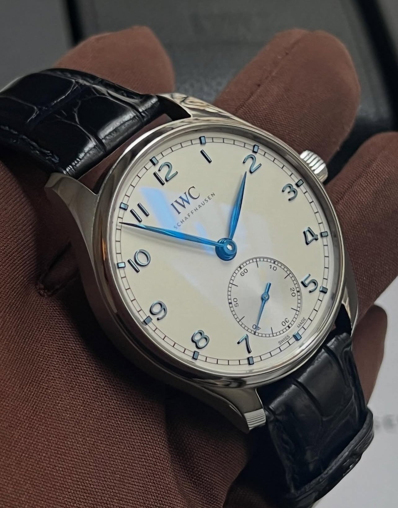 IWC Schaffausen Portugieser Automatic Black Leather