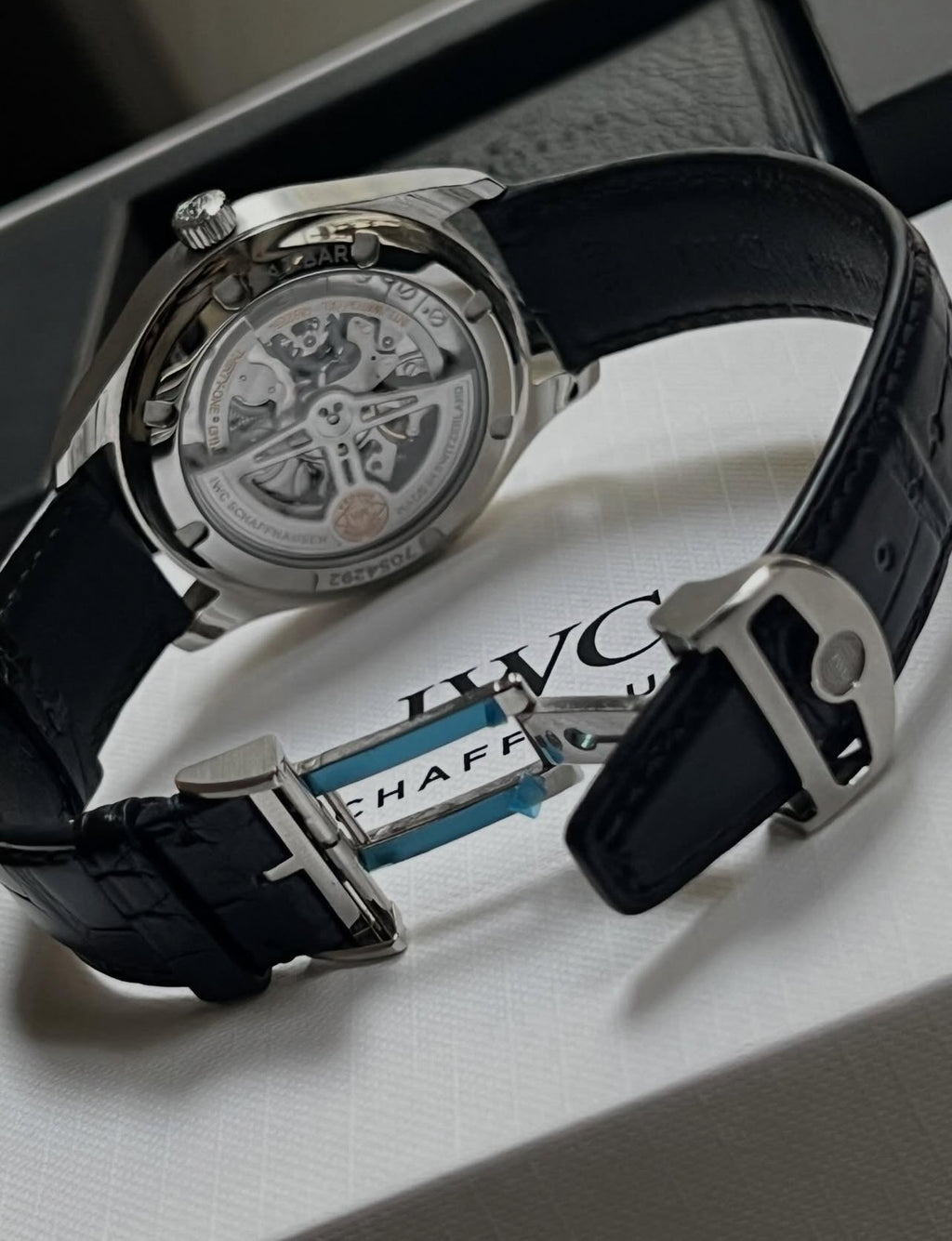 IWC Schaffausen Portugieser Automatic Black Leather
