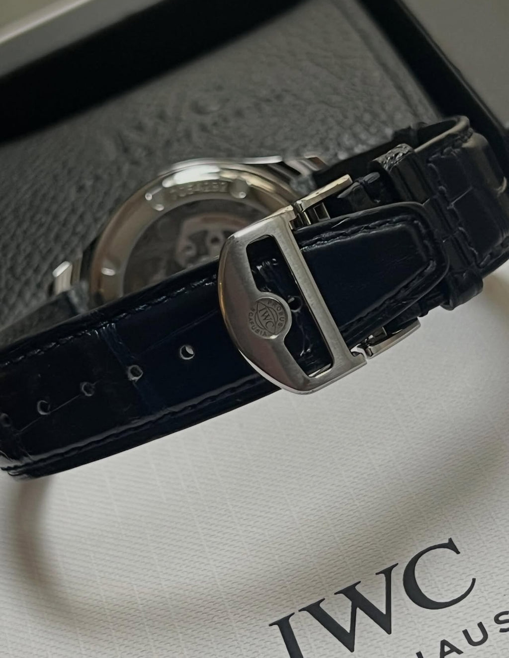 IWC Schaffausen Portugieser Automatic Black Leather