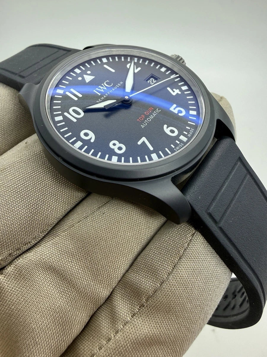 IWC Pilots Top Gun Black Ceramic 41mm Auto Watch