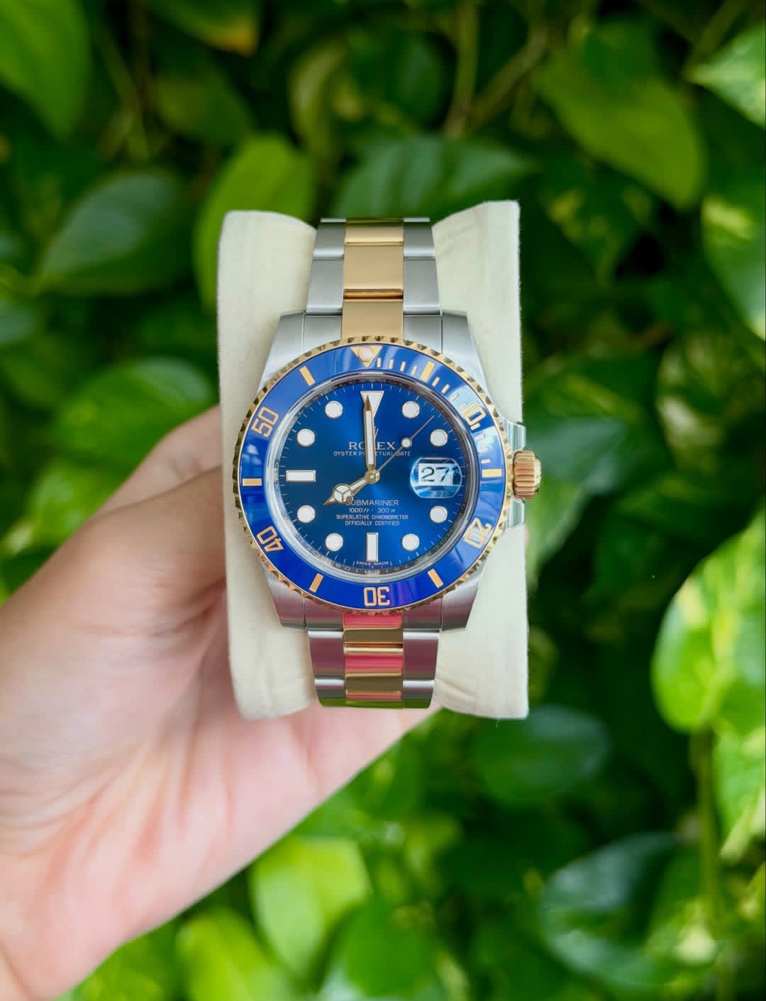 ROLEX SUBMARINER DATE ORO & BLU
