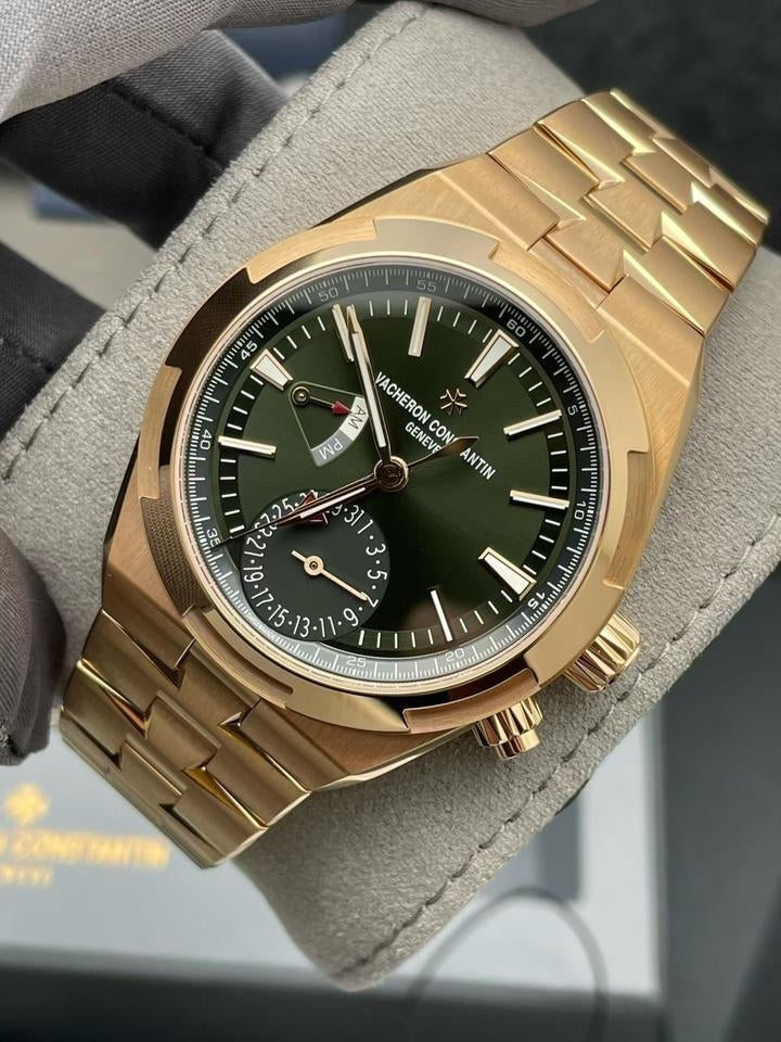 Vacheron CONSTANTIN OVERSEAS DUAL TIME 7900V ROSE GOLD GREEN DIAL