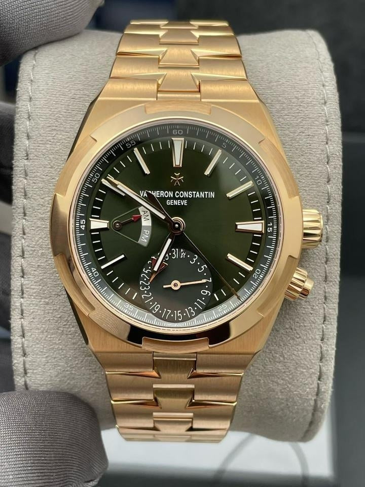 Vacheron CONSTANTIN OVERSEAS DUAL TIME 7900V ROSE GOLD GREEN DIAL