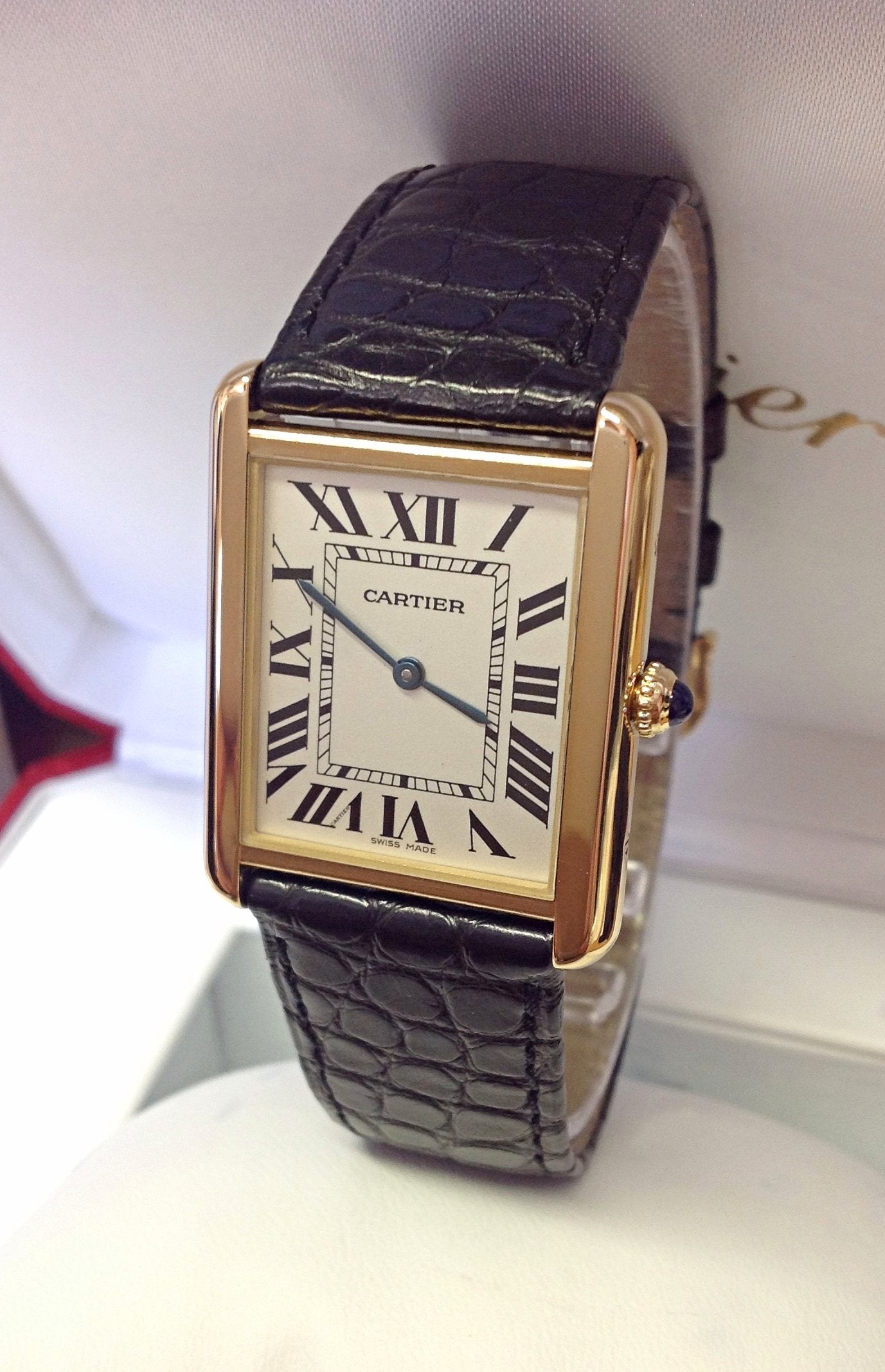 CARTIER TANK MUST SOLO  YELLOW GOLD