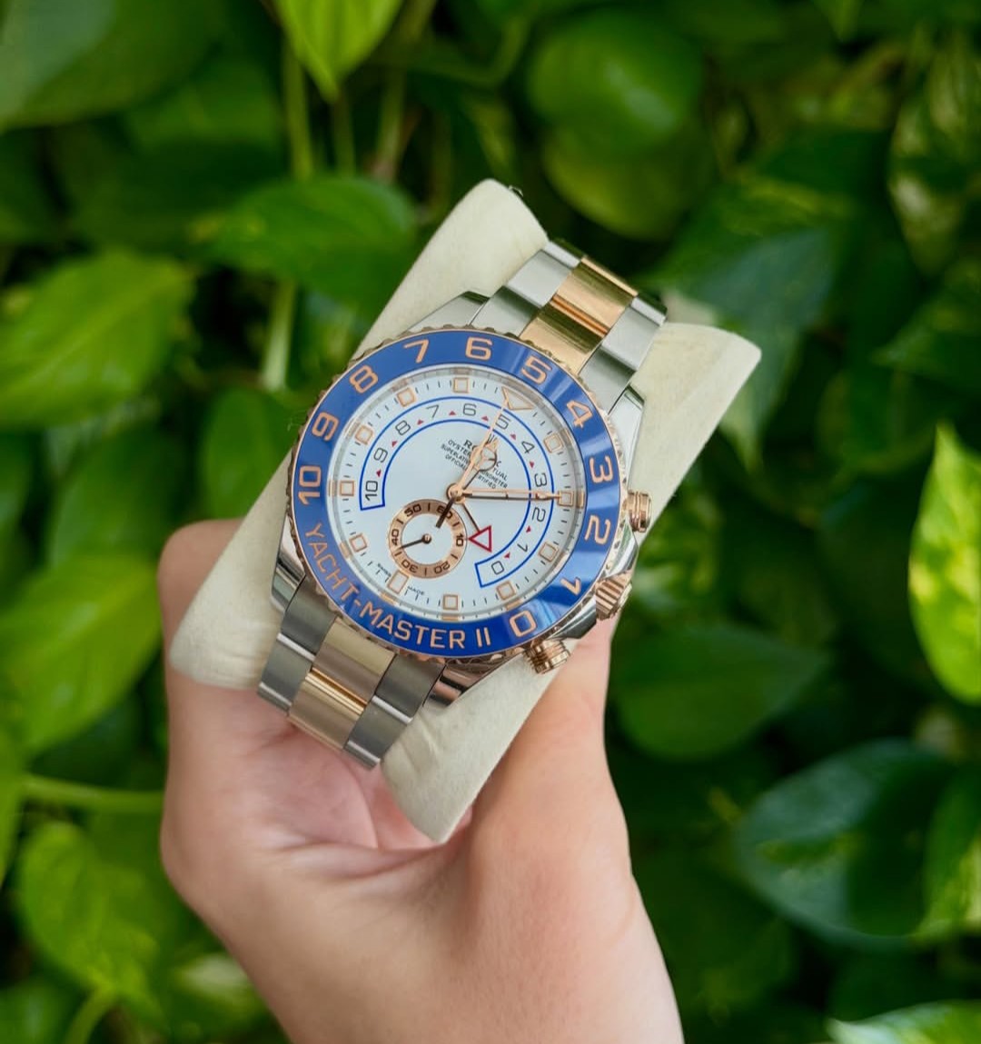 ROLEX YACHT-MASTER II ORO & BLU