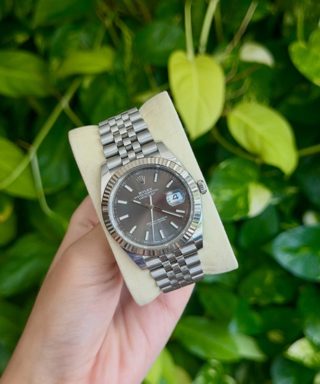ROLEX DATEJUST JUBILEE GRIGIO RODIO