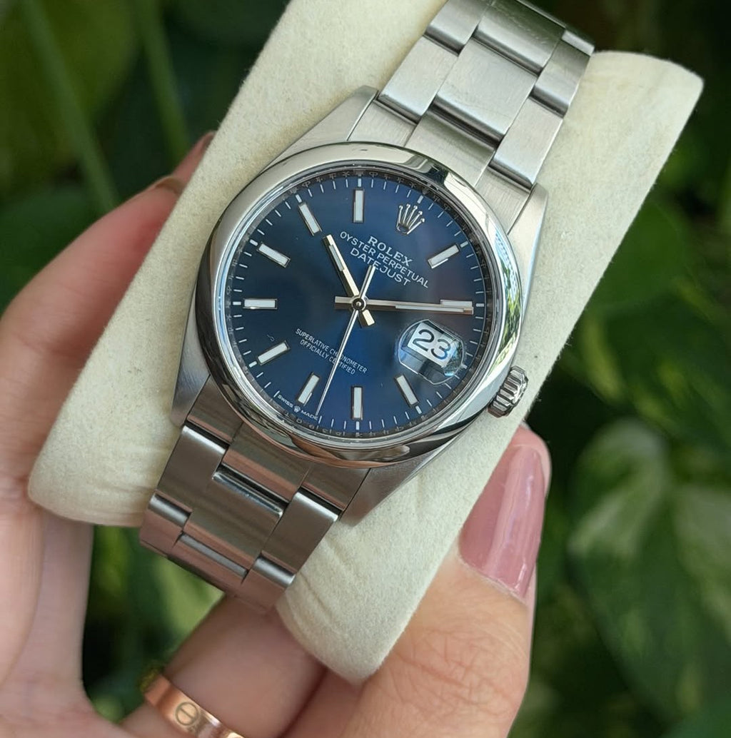 ROLEX OYSTR PERPETUAL BLU DIAL