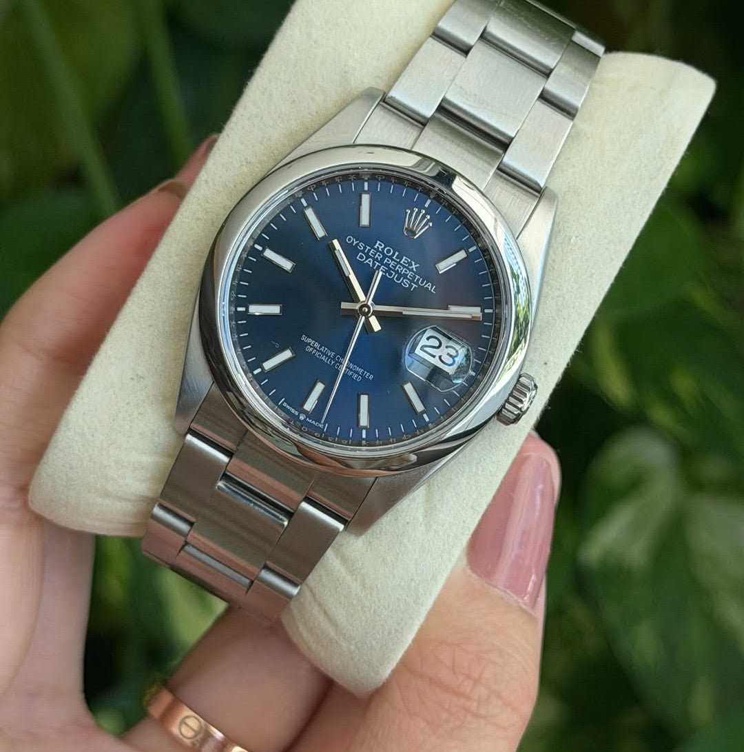 ROLEX OYSTR PERPETUAL BLU DIAL