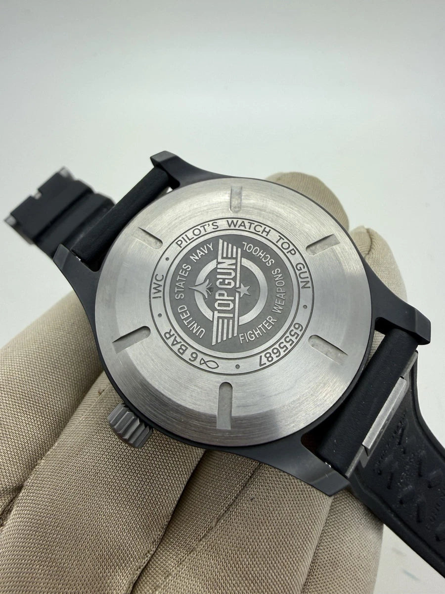 IWC Pilots Top Gun Black Ceramic 41mm Auto Watch