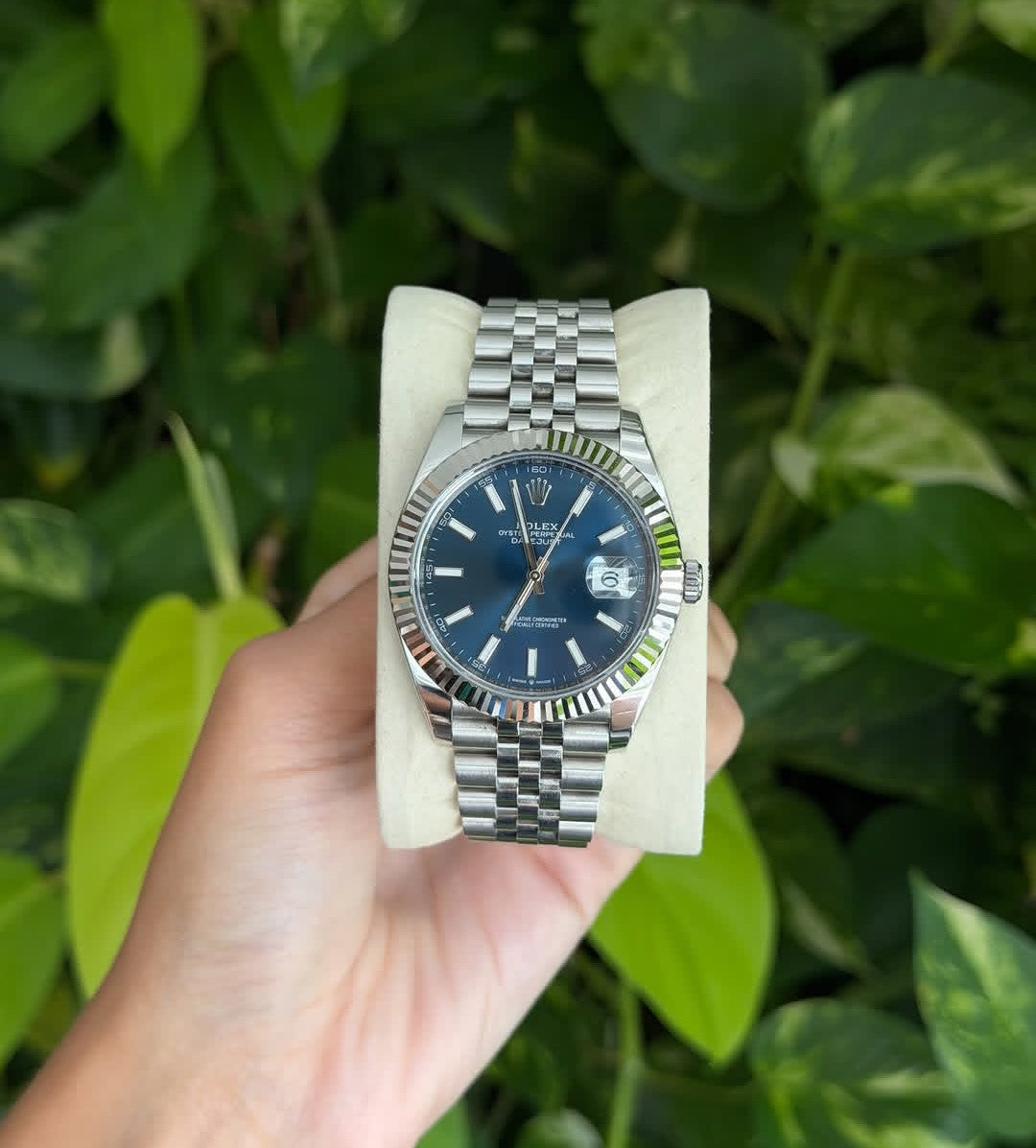 ROLEX DATEJUST JUBILEE BLU DIAL
