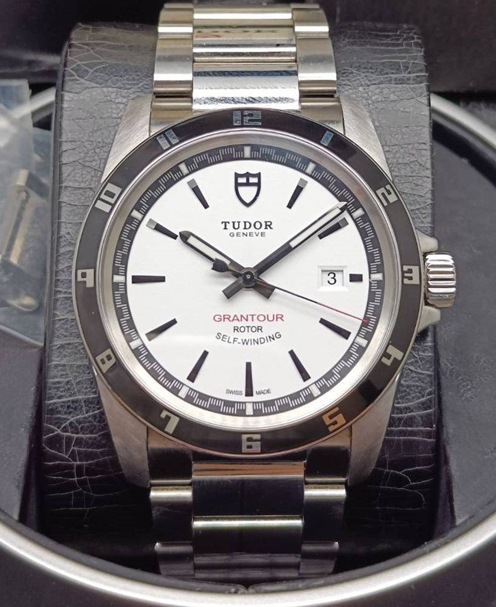 Tudor Grantour White Dial