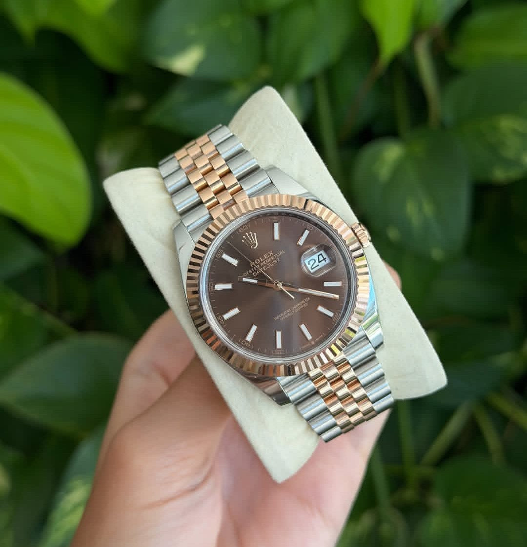 ROLEX DATEJUST JUBILEE CHOCOLATE