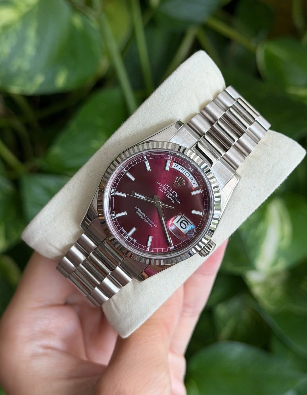 ROLEX DAY-DATE CHERRY