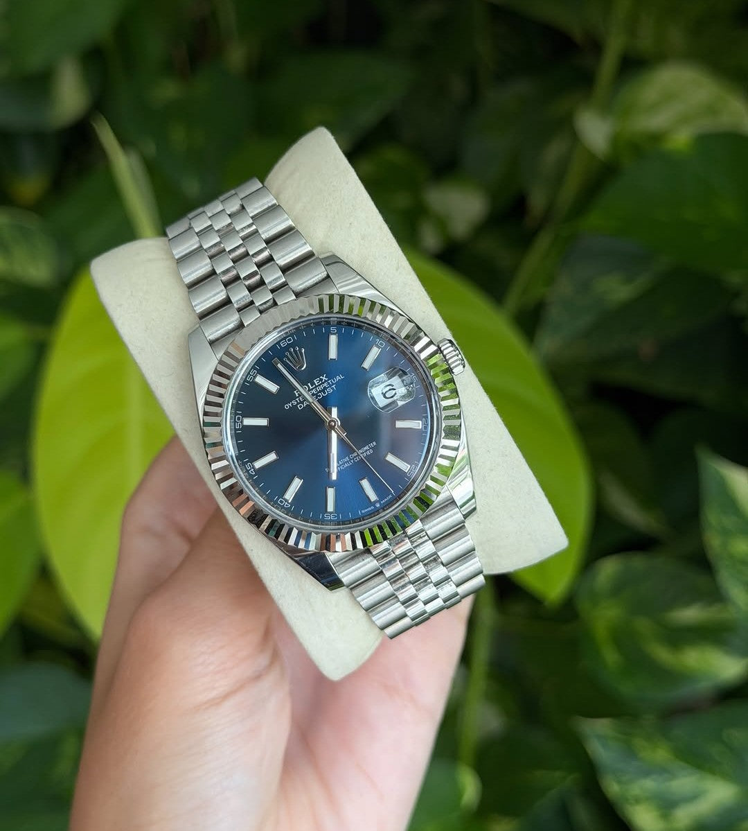 ROLEX DATEJUST JUBILEE BLU DIAL