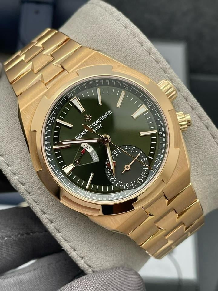 Vacheron CONSTANTIN OVERSEAS DUAL TIME 7900V ROSE GOLD GREEN DIAL