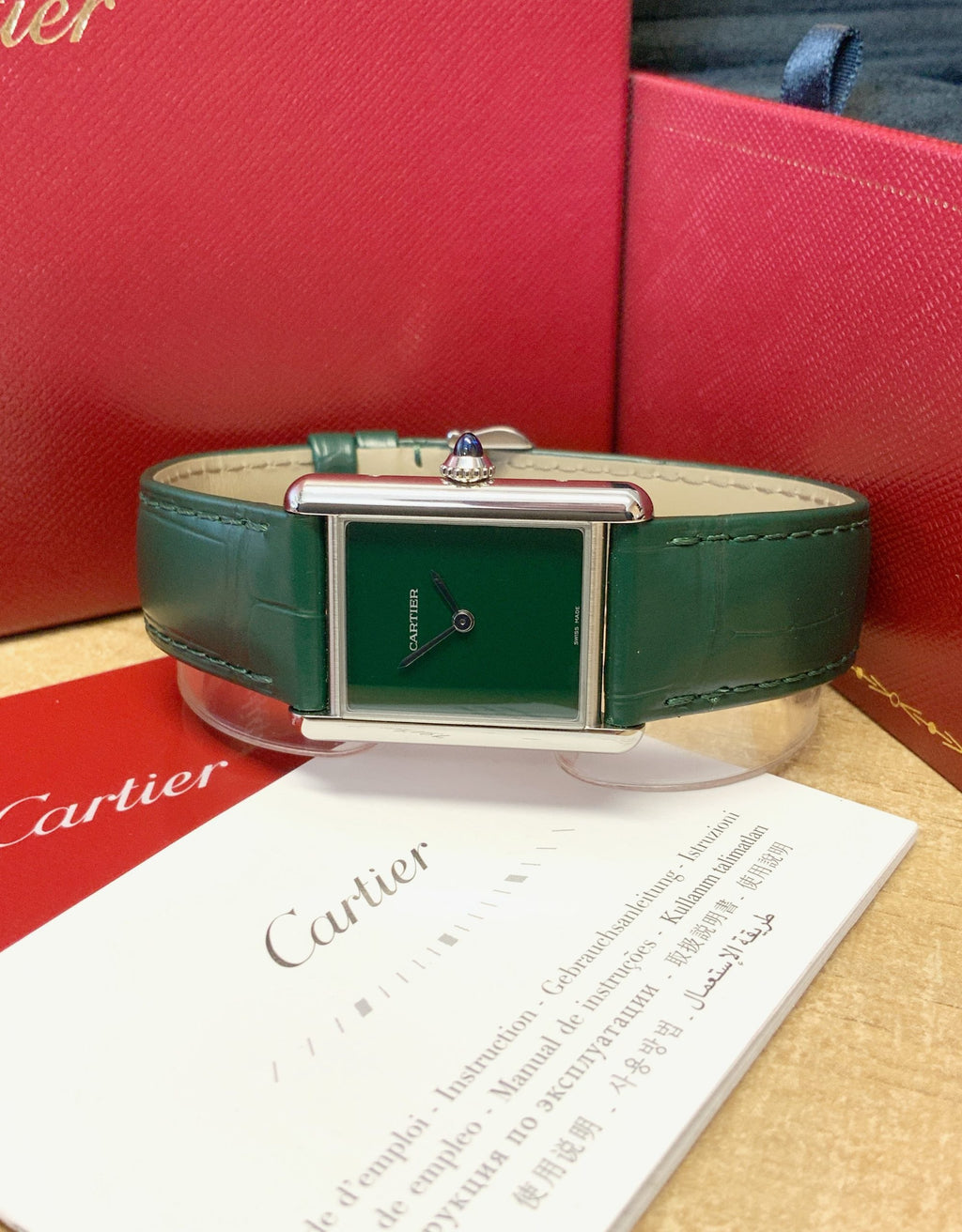 CARTIER TANK MUST ONYX GREEN