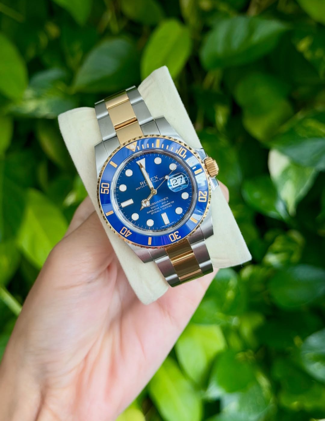 ROLEX SUBMARINER DATE ORO & BLU