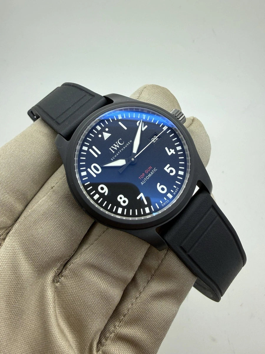 IWC Pilots Top Gun Black Ceramic 41mm Auto Watch