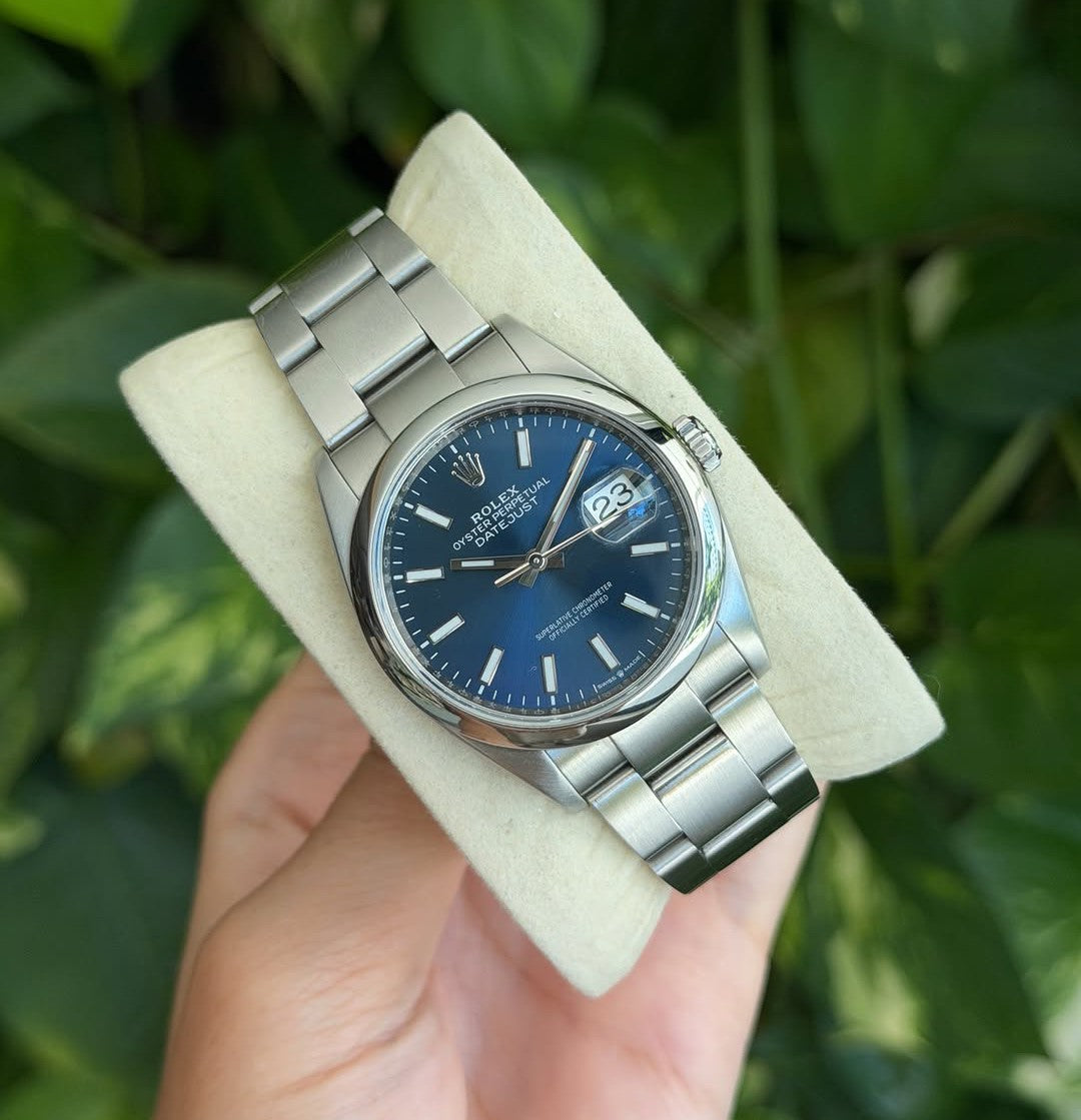 ROLEX OYSTR PERPETUAL BLU DIAL