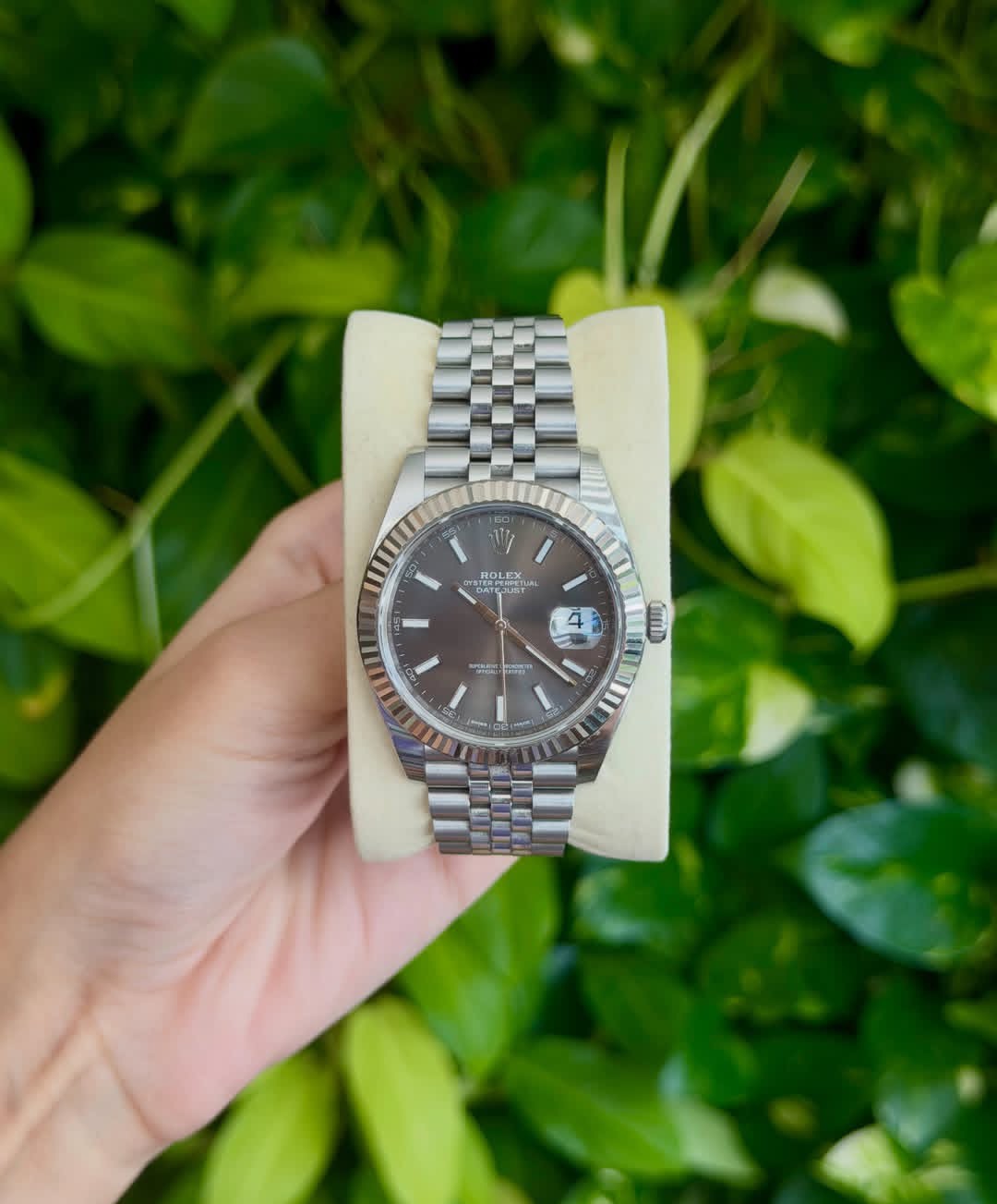 ROLEX DATEJUST JUBILEE GRIGIO RODIO
