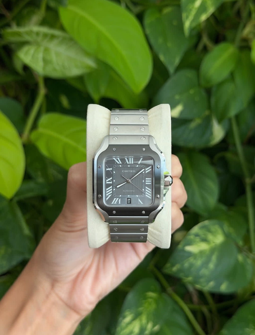CARTIER SANTOS BLACK/GREY DIAL